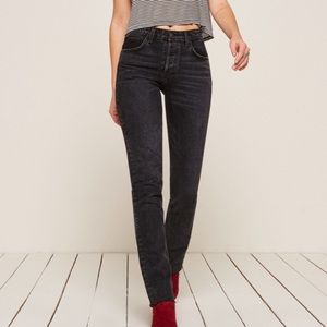 Reformation Brooke Jeans Pacific Black